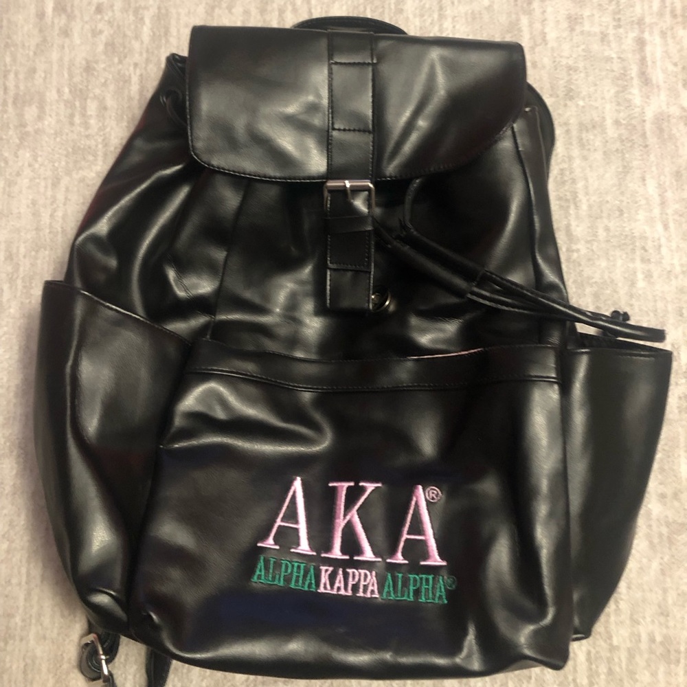 AKA Faux Leather Backpack